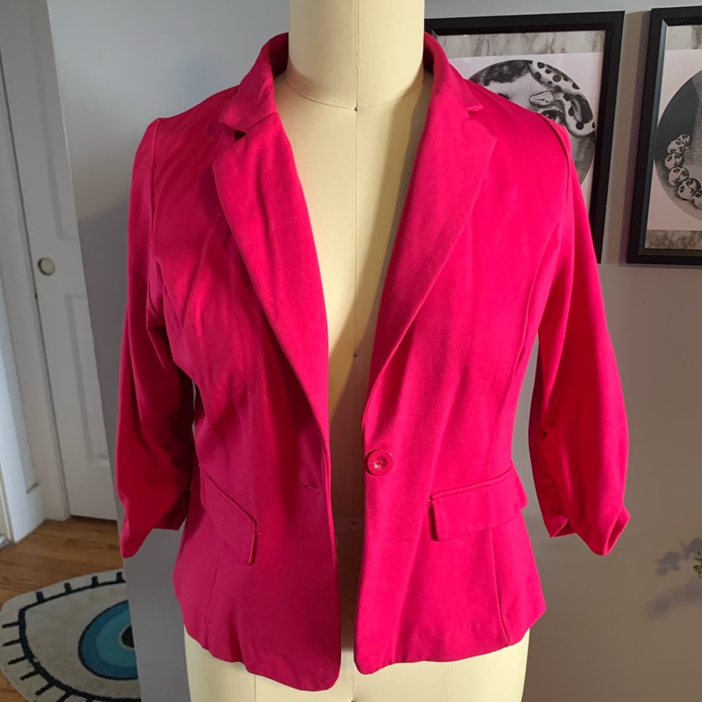 Pink Plus Size Blazer